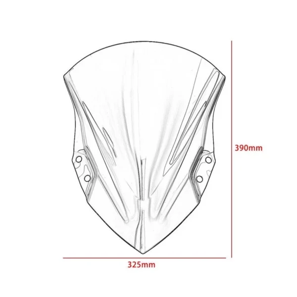 708caacb699899526f61ba94c4965c8d.webp Ninja 250 400 Windscreen Visor L39cm W32.5cm
