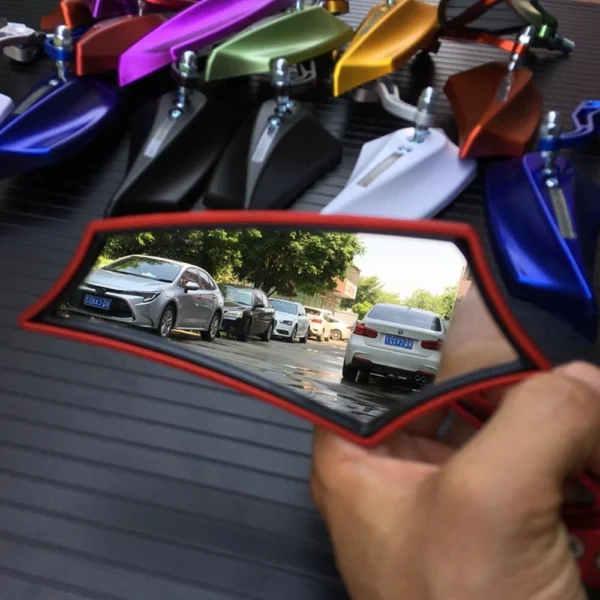 360 Degree Motorcycle Rearview Mirror Set L14cm W5.5cm H11cm