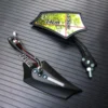 360 Degree Motorcycle Rearview Mirror Set L14cm W5.5cm H11cm